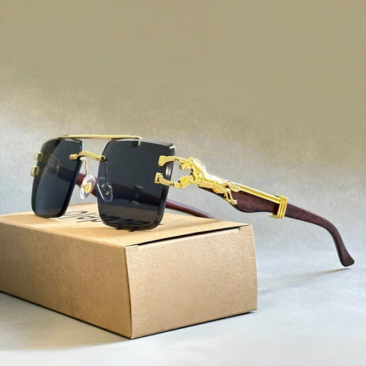 Bronco Wood-Frame Sunglasses