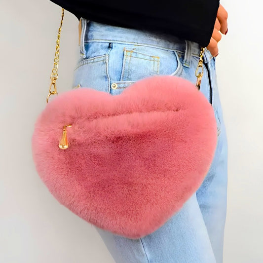 Plush Valentine's Heart Bag